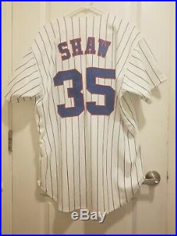 Game Worn Russell Montreal Expos Jeff Shaw Jersey Size 46