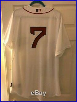 Game Worn (Used) Christian Vasquez Boston Red Sox Home 2015 Jersey