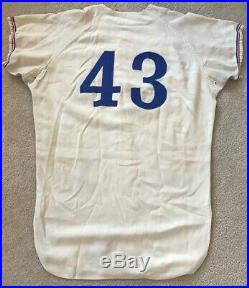 Game Worn Used Montreal Expos Jersey Don Hahn 1970 Flannel