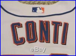 Game used 2008 Last Game at Shea Mets Jersey Home white SZ 46 Conti MLB holo