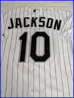 Game used sz 44 #10 Austin Jackson Flex Base Chicago White Sox jersey
