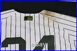 Gary Sanchez NY Yankees Game Used #24 Memorial Day Weekend Pinstripe Jersey