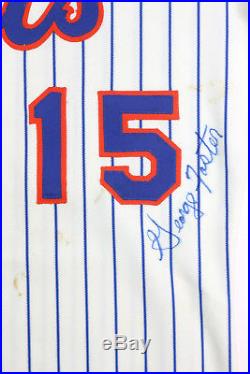 George Foster 1982 Signed Game Used New York Mets Worn Home Jersey