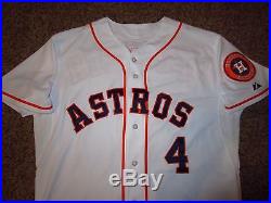 George Springer 2014 Game Used Worn Astros Jersey & Hat MLB Authentic x 2 ROOKIE
