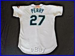 Gerald Perry 2001 Seattle Mariners game used jersey size 46 minus 2
