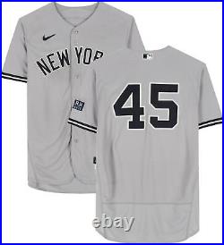 Gerrit Cole New York Yankees Game-Used #45 Gray Jersey vs. Item#12977659