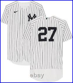 Giancarlo Stanton New York Yankees Game-Used #27 White Pinstripe Item#12221482