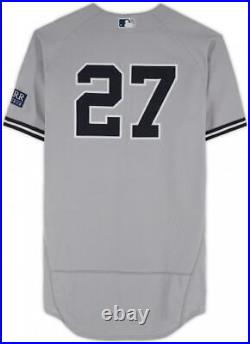 Giancarlo Stanton New York Yankees Player-Issued #27 Gray Jersey 2023 MLB Season