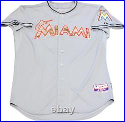 Giancarlo Stanton Unsigned Miami Marlins Game Used Jersey (MLB)