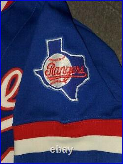Glen Cook Texas Rangers Game Worn Used Jersey MLB Size 42 Set 2 1984 1985 Wilson
