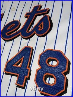 Glendon Rusch Game Used Jersey New York Mets 1999 Ais Men's 50 MLB Or R Niemann