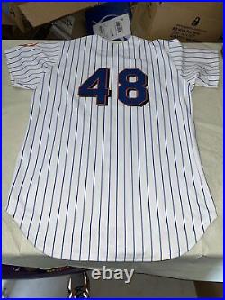 Glendon Rusch Game Used Jersey New York Mets 1999 Ais Men's 50 MLB Or R Niemann