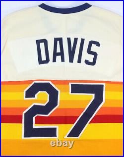 Glenn Davis Rookie Game Used Houston Astros Tequila Sunrise Jersey Pants Uniform