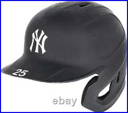 Gleyber Torres New York Yankees Game-Used #25 Black Batting Helmet Item#12059890