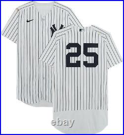 Gleyber Torres New York Yankees Game-Used #25 White Pinstripe