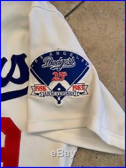 Greg Brock Dodgers Game Worn Used Jersey 1983 Season