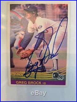 Greg Brock Dodgers Game Worn Used Jersey 1983 Season