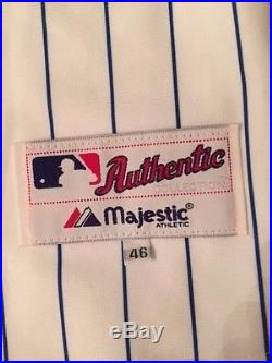 Greg Maddux Game Used Signed Chicago Cubs Home pinstripe Jersey Issued Worn