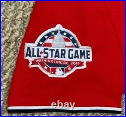 HARPER size 44 #34 2018 Washington Nationals game used jersey SPRING RED MLB
