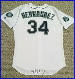 HERNANDEZ 2017 size 50 #34 MARTINEZ JERSEY RETIREMENT Mariners game JERSEY MLB