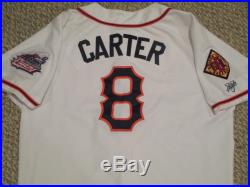 HOF GARY CARTER GAME USED 2008 Orange County Flyers Jersey 1986 Mets Expos