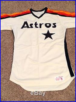 HOF Houston Astros 1984-85 Nolan Ryan Game Worn/Used Baseball Jersey MEARS 10