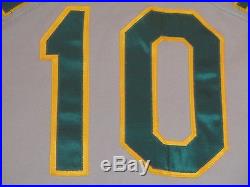 HOF Tony LaRussa 1993 Oakland A's Athletics Game Used Jersey Road Gray #10 sz 44