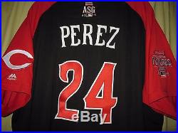 HOFer CINCINNATI REDS TONY PEREZ GAME USED JERSEY 2015 MLB ALL STAR FUTURES GAME