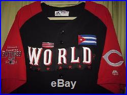 HOFer CINCINNATI REDS TONY PEREZ GAME USED JERSEY 2015 MLB ALL STAR FUTURES GAME