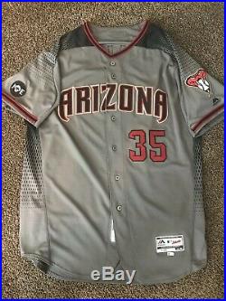 Hall Game Issued Authentic Diamondbacks Jersey WithCOA