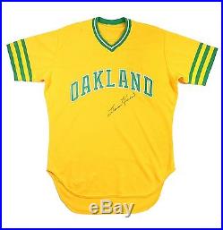 Harmon Killebrew 1981 Game Used Worn Signed Oakland Athletics Baseball Jersey