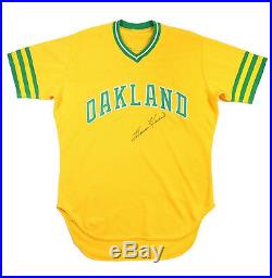 Harmon Killebrew 1981 Game Used Worn Signed Oakland Athletics Baseball Jersey