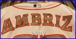 Hector Ambriz 2013 Astros Memorial Day Game Used Jersey MLB Authenticated