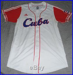 Hector Olivera Signed Auto'd Psa/dna Cuba Game Used Pan Am Games Jersey Braves