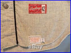 Herb Hippauf 1966 Atlanta Braves game used road jersey flannel First Year