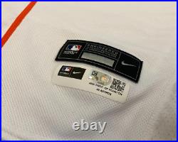 Houston Astros 2023 Game Issued Home White Blank Jersey Size 48 MLB OXY Patch