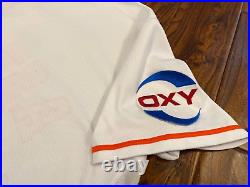 Houston Astros 2023 Game Issued Home White Blank Jersey Size 48 MLB OXY Patch