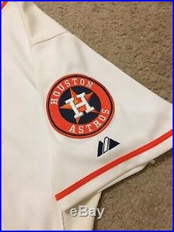 Houston Astros Brent Strom 2015 Game Used Worn Jersey Astros 50th Anniversary