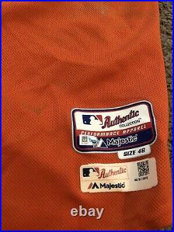 Houston Astros Jake Marisnick Game Used Jersey Mike Fiers No Hitter 8/21/15 Holo