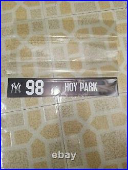 Hoy Jun Park GAME USED 3/7/21 New York Yankees Spring Training Jersey Nameplate