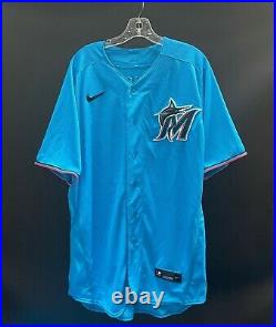 Hurt #67 Miami Marlins Game Used Stitched Authentic Jersey (minors)