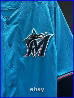Hurt #67 Miami Marlins Game Used Stitched Authentic Jersey (minors)