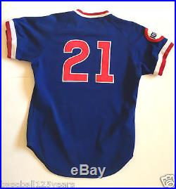 Iowa Cubs minor league vintage baseball jersey #21 made by Wilson size 44