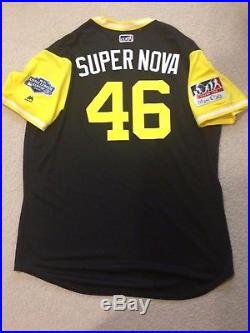 Ivan Nova Supernova Pirates Game Worn Used Little League Classic Jersey MLB Holo