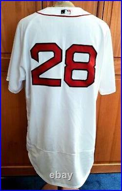 J. D. Martinez Game Worn Issued 2019 Home #28 Boston Red Sox Game Jersey