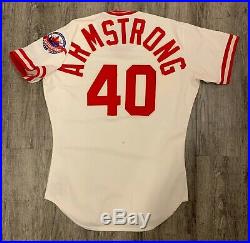 JACK ARMSTRONG 1988 Game Used JERSEY Cincinnati Reds ASG 1990 WS rare LOA