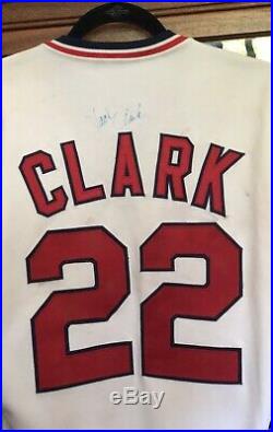 JACK CLARK St. Louis Cardinals Game Used Autod Jersey