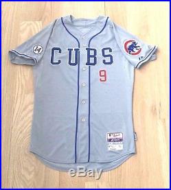 JAVIER BAEZ GAME ISSUED UN USED 2015 HOME JERSEY CHICAGO CUBS ROOKIE MLB HOLO