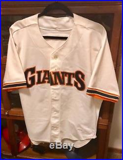 JEFFREY LEONARD San Francisco Giants 1987 Game Used Worn Jersey