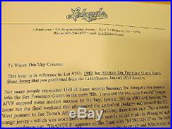 JOE MORGAN Game Worn 1982 Giants Baseball Jersey-comes withLelands Inc Full Letter